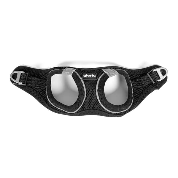 Hundesele Gloria Air Mesh Star Svart Størrelse XXS (24-26 cm)