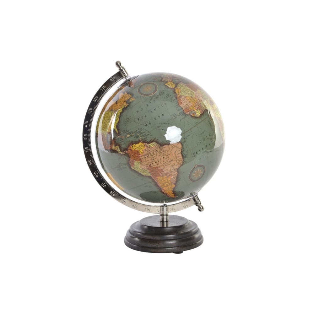 Glob DKD Home Decor Trä Grön Plast Järn (20 x 20 x 28 cm)