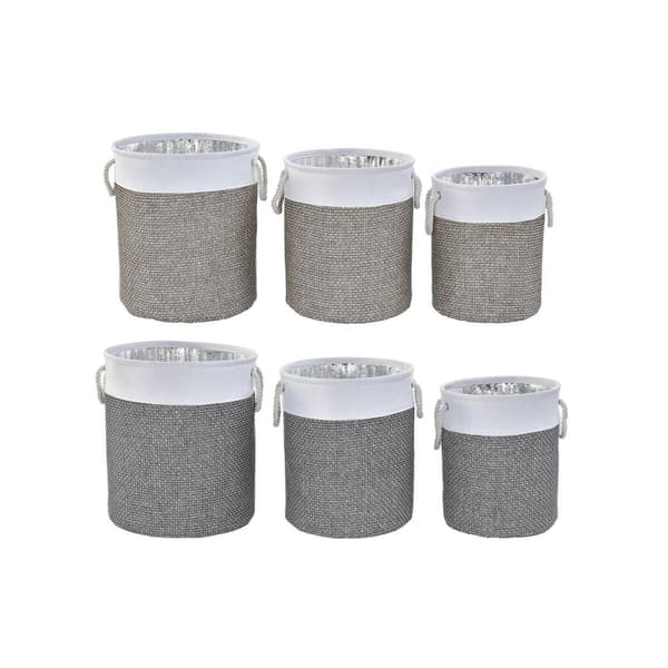 Korg - set DKD Home Decor Polyester 40 x 40 x 49 cm (2 antal)