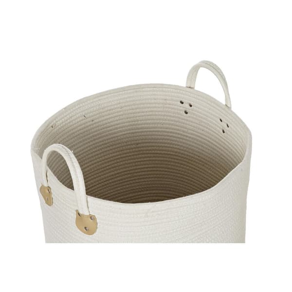 Korg - set DKD Home Decor 40 x 40 x 52 cm Naturliga fibrer Boho (2 antal)