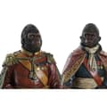 Pikkukuva 2 / 3: Koristehahmo DKD Home Decor 14 x 12,5 x 31,5 cm Ruskea Monivärinen Siirtomaatyylinen Gorilla (2 osaa)
