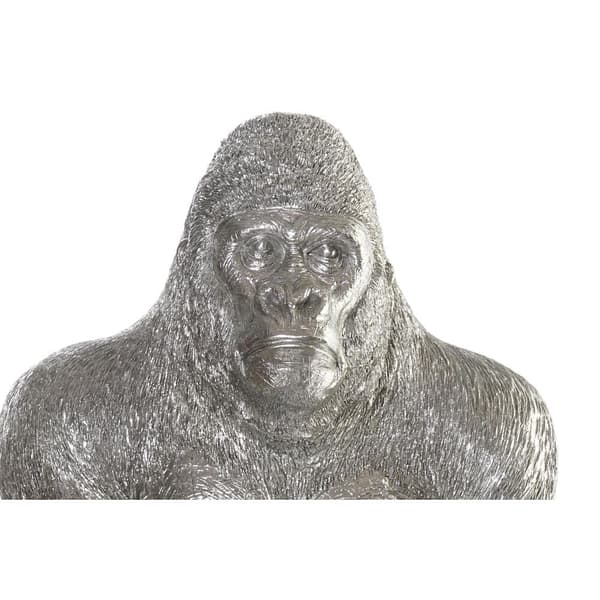 Dekorativ Figur DKD Home Decor Sølv Kolonial Gorilla 38 x 55 x 52 cm