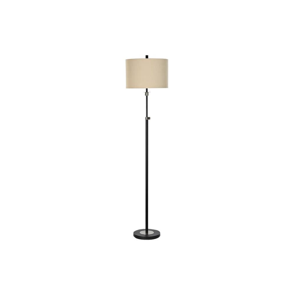 Golvlampa DKD Home Decor Svart Beige Metall Polyester Modern (38 x 38 x 168 cm)