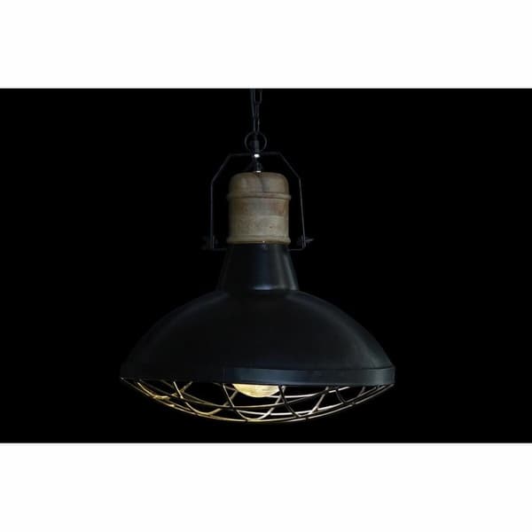 Loftslampe DKD Home Decor 52 x 52 x 57 cm Sort Brun Jern Mangotræ 50 W