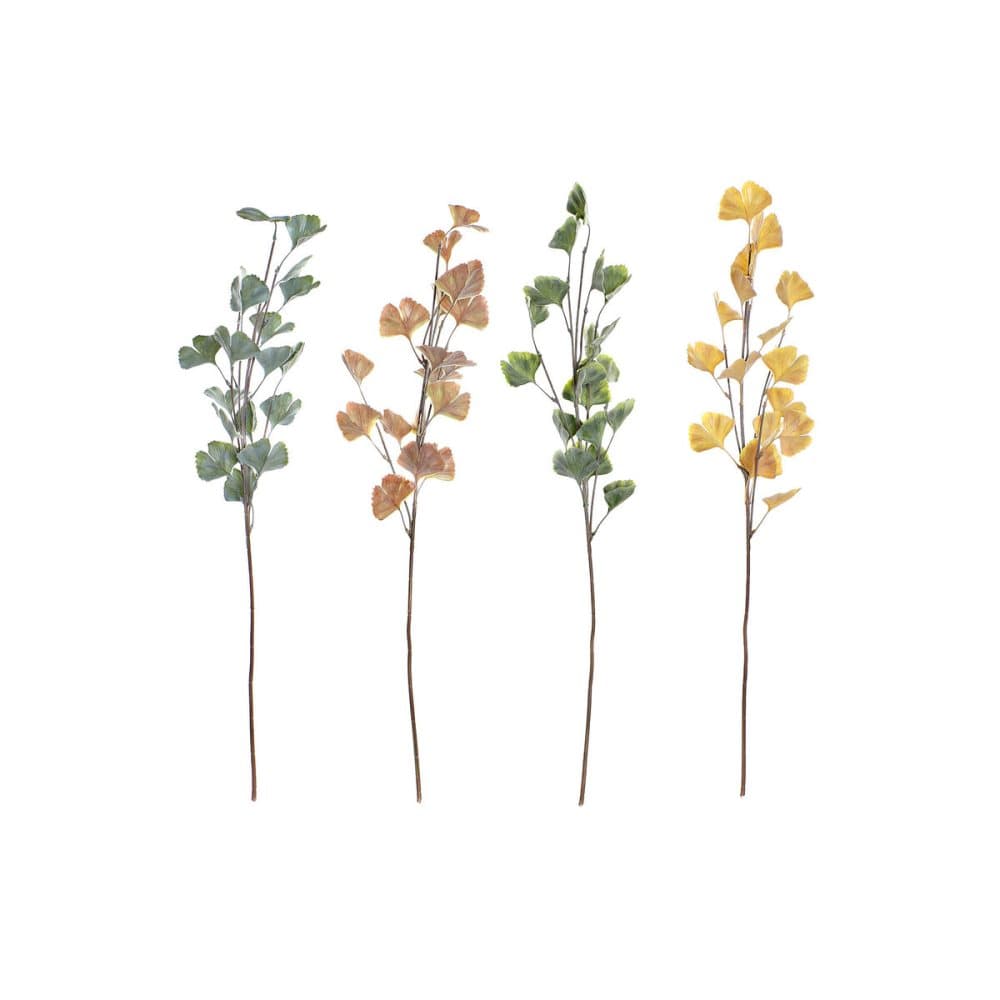 Buketter DKD Home Decor Brun Grön Gul Järn PE (15 x 15 x 84 cm) (4 antal)