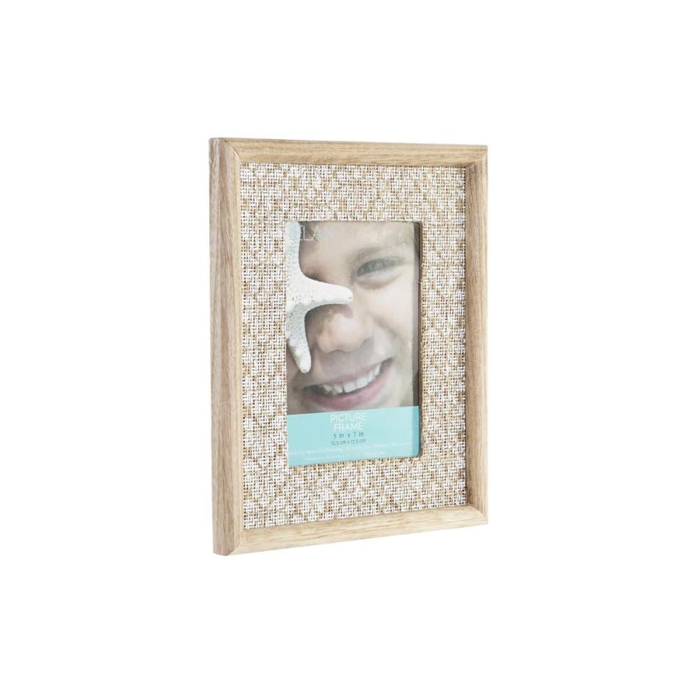 Fotoram DKD Home Decor Naturell Trä MDF Boho (22 x 2 x 27 cm)