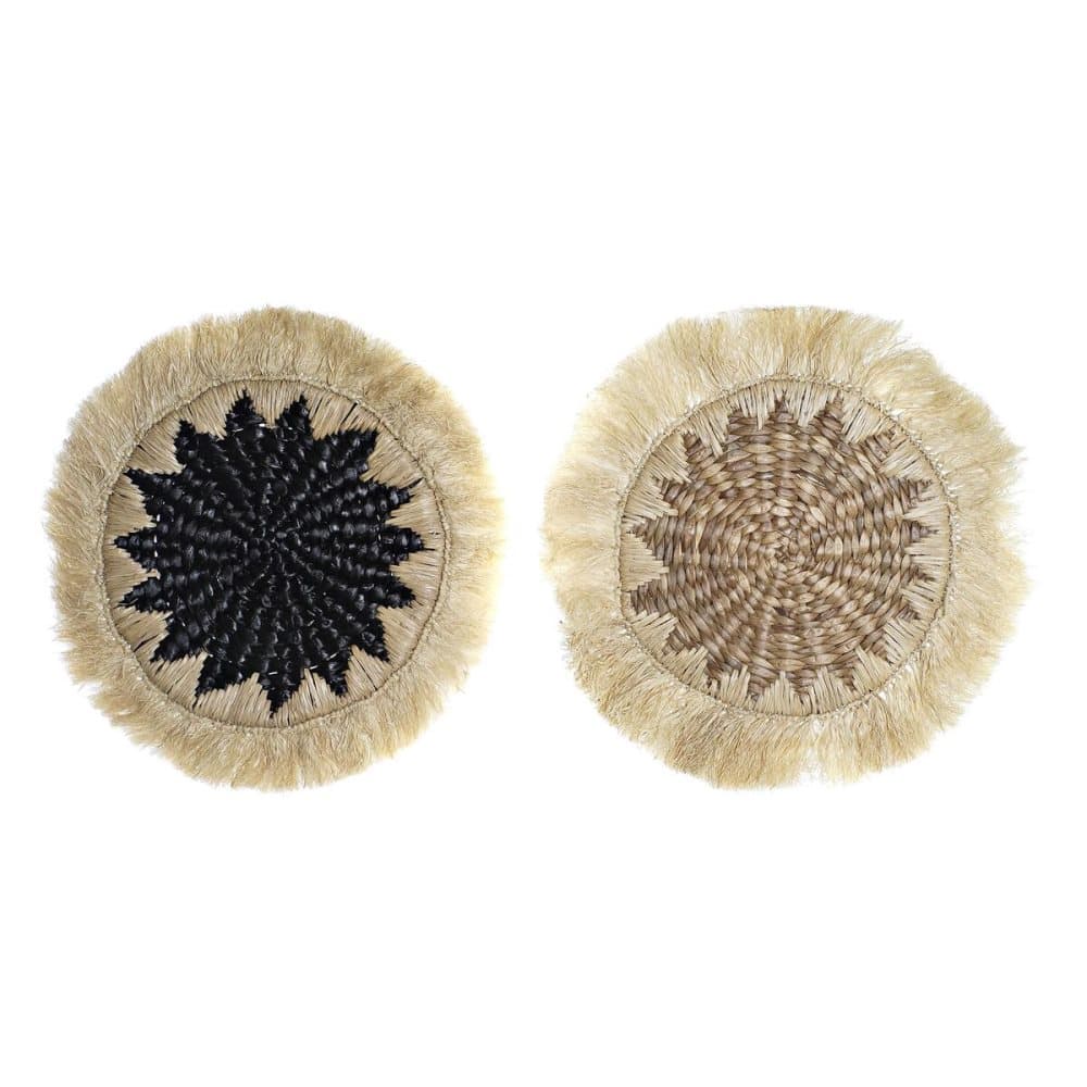 Väggdekoration DKD Home Decor Tallrik Jute (50 x 1,5 x 50 cm) (2 antal)