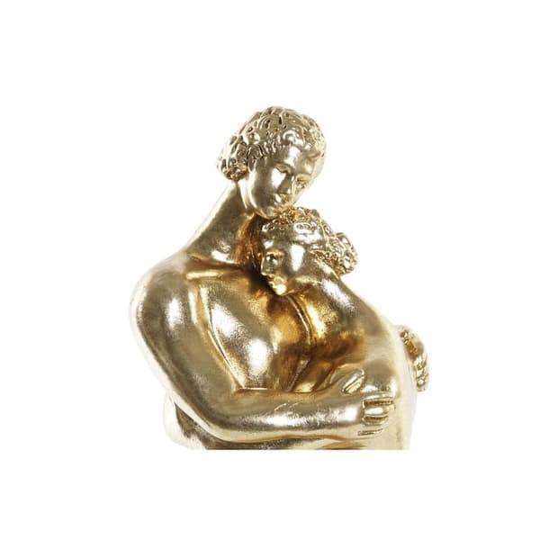 Dekorativ Figur DKD Home Decor Par Svart Gyllen 15,5 x 13,5 x 37,5 cm (2 enheter)
