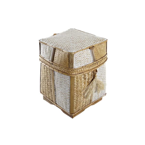 Basketballsett DKD Home Decor Naturell 33 x 33 x 40 cm Bambus 32 x 32 x 40 cm Boho