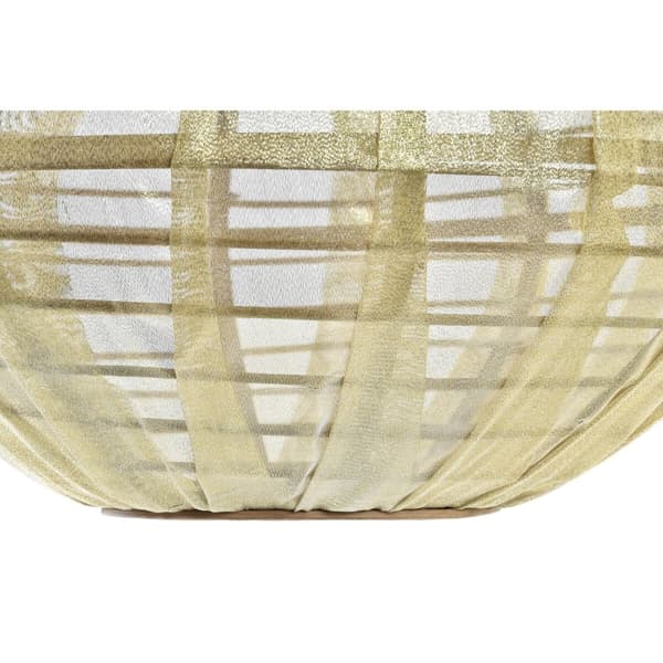 Kattolamppu DKD Home Decor Luonnollinen Kullattu Ruskea Bambu 50 W (42 x 42 x 26 cm)