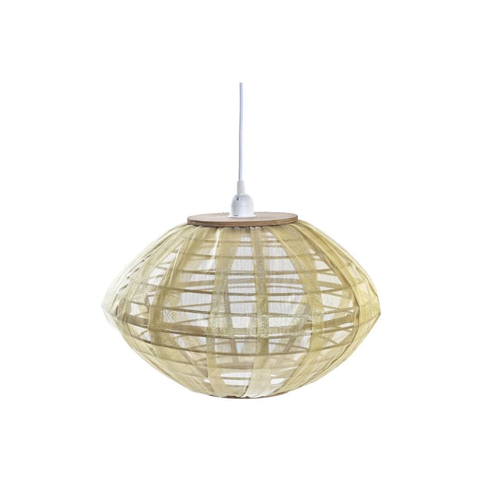 Taklampa DKD Home Decor Naturell Gyllene Brun Bambu 50 W (42 x 42 x 26 cm)