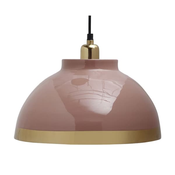 Taklys DKD Home Decor 33 x 33 x 24 cm Rosa Metall Syrin 50 W (2 enheter)