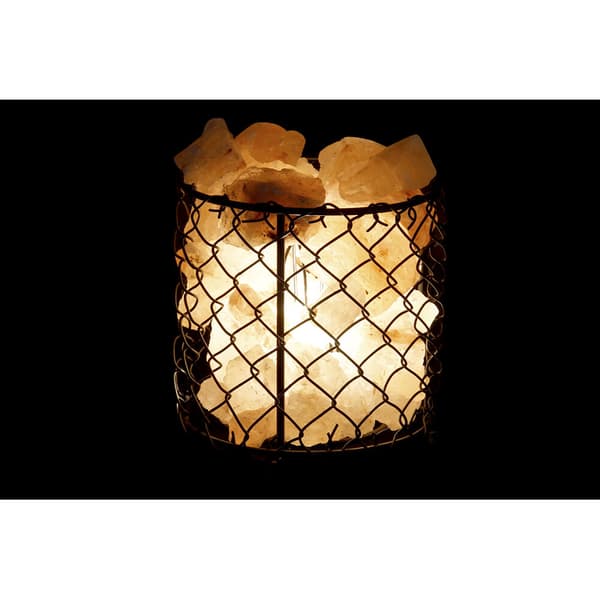 Belysning dekoration DKD Home Decor Salt Svart Orange 15 W 17 x 17 x 17 cm