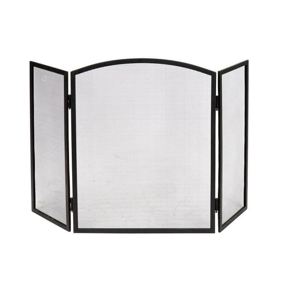 Beskyttelse til pejs DKD Home Decor Stål (96 x 1,5 x 61 cm)