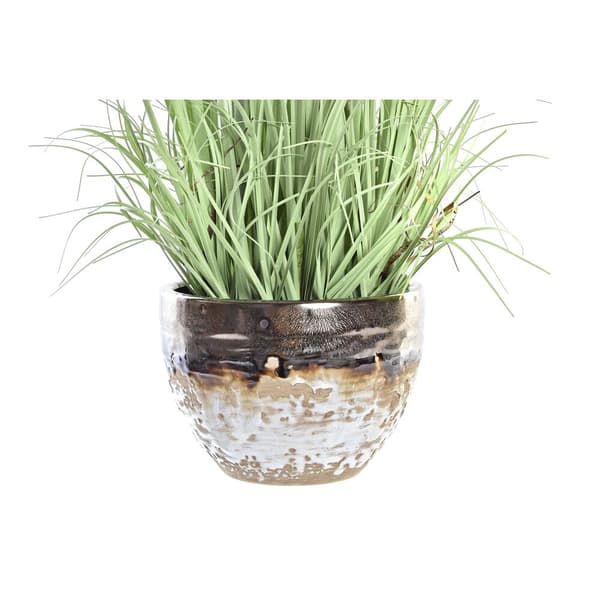 Dekorativ plante DKD Home Decor Porcelæn Pink Polyetylen Gul 20 x 20 x 66 cm (2 enheder)