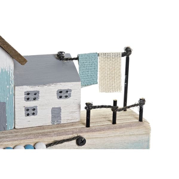 Dekorativ figur DKD Home Decor Blå 38,5 x 5,8 x 17,2 cm Natur Havn