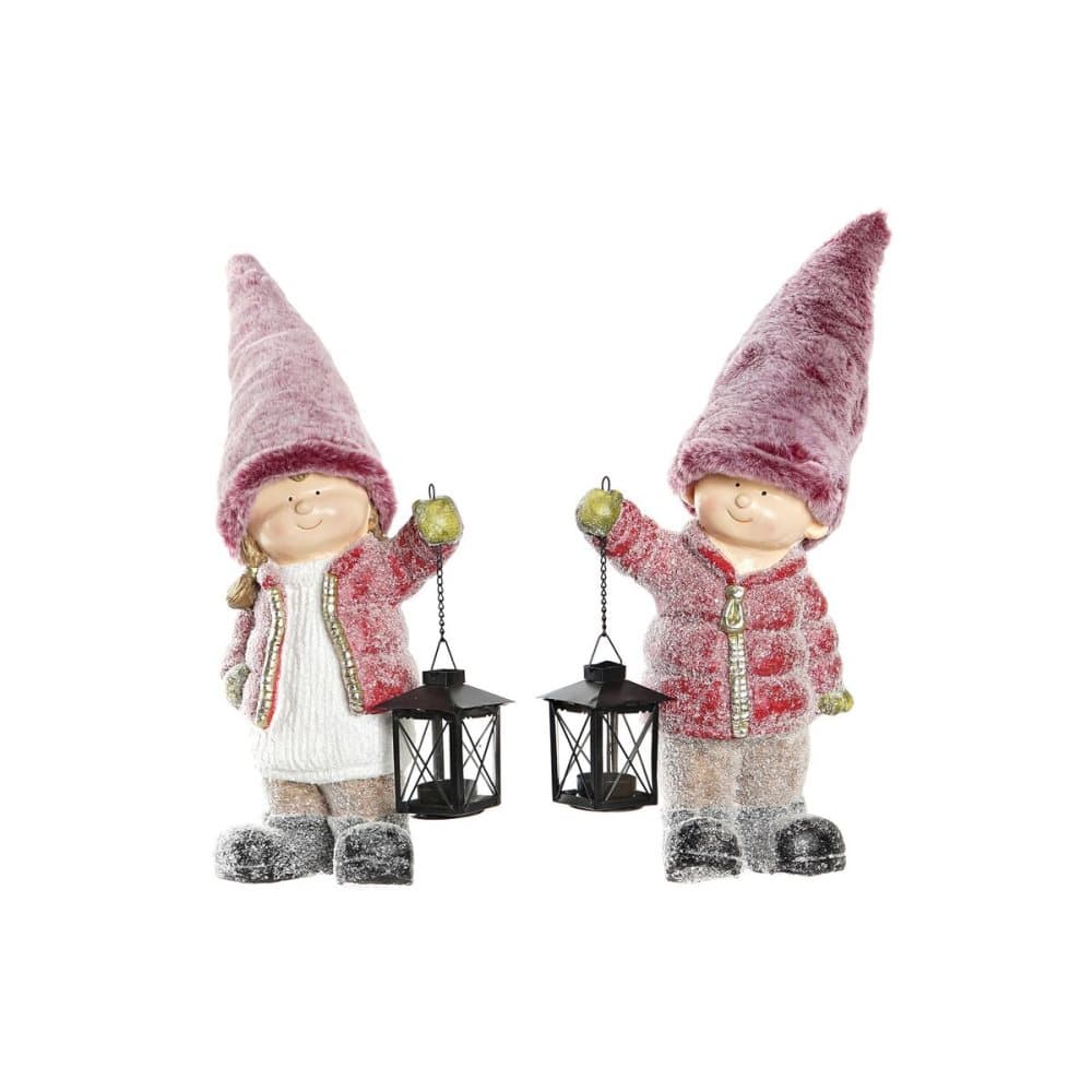 Julgranskula DKD Home Decor Pojkar Magnesium (20,5 x 13 x 47 cm) (2 antal)