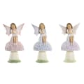 Miniatyrbilde 1 av 2: Dekorativ Figur DKD Home Decor Blå Rosa Syrin Fe 9,5 x 8 x 17 cm (3 Deler)