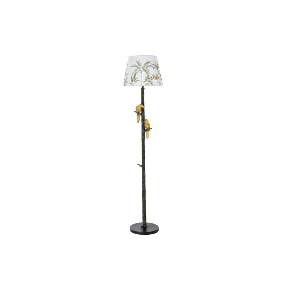 Golvlampa DKD Home Decor Metall Polyester Harts 50 W (37 x 37 x 165 cm)