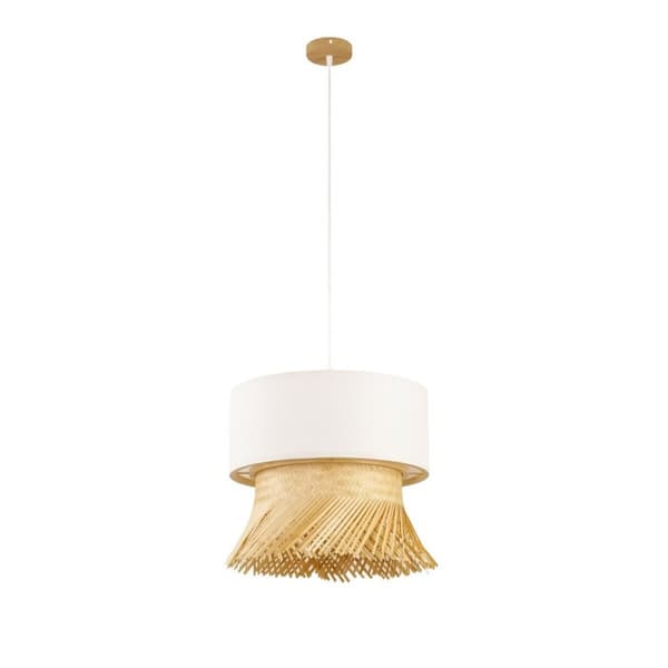 Taklys DKD Home Decor Polyester Bambus (40 x 40 x 39 cm)
