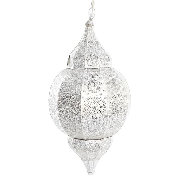 Taklampa DKD Home Decor 31 x 31 x 64 cm Gyllene Vit Järn 50 W Vit