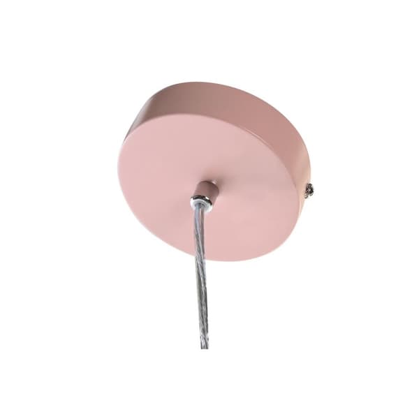Taklys DKD Home Decor 34 x 34 x 21 cm Sølv Svart Grå Rosa Metall Hvit 50 W 60 W Furutre