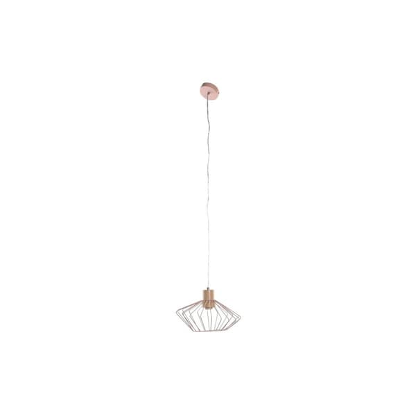 Taklys DKD Home Decor 34 x 34 x 21 cm Sølv Svart Grå Rosa Metall Hvit 50 W 60 W Furutre