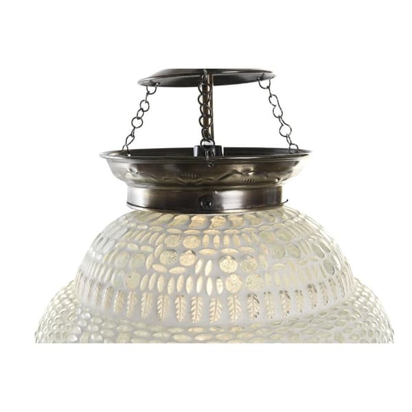 Taklys DKD Home Decor Hvit Metall Krystall 25 W 23 x 23 x 33 cm