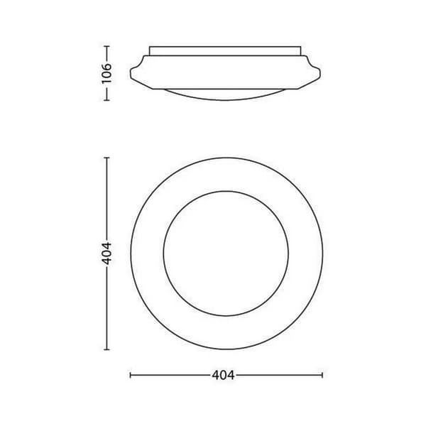 Taklampa LED Philips Cinnabar Vit Plast (40,4 x 10,6 cm) 20 W