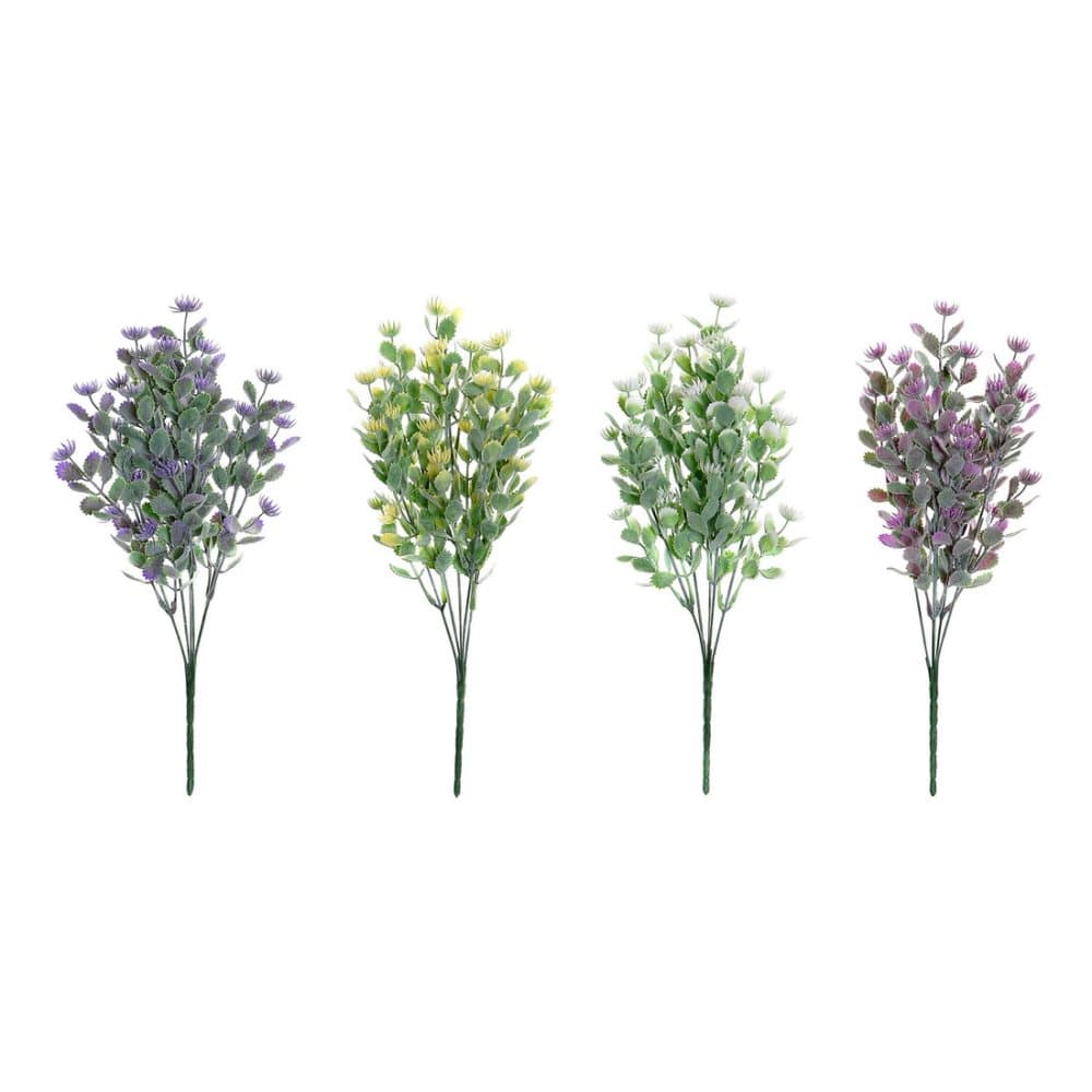 Dekorativ växt DKD Home Decor Järn PE 4 antal (4 x 4 x 35 cm)