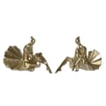 Miniatyrbillede 1 af 2: Dekorativ figur DKD Home Decor 17 x 23 x 14,5 cm Gylden Ballet ballerina (2 enheder)