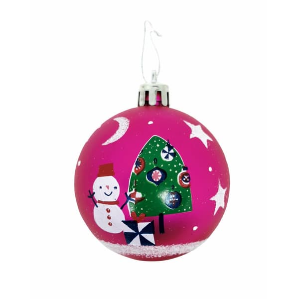 Julgranskula Peppa Pig Cosy corner Fuchsia 10 antal Plast (Ø 6 cm)