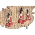 Miniatyrbillede 3 af 3: Dekorativ figur DKD Home Decor 38 x 6 x 29,5 cm Rød Buddha Grøn Orientalsk (2 enheder)