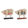 Miniatyrbillede 1 af 3: Dekorativ figur DKD Home Decor 38 x 6 x 29,5 cm Rød Buddha Grøn Orientalsk (2 enheder)
