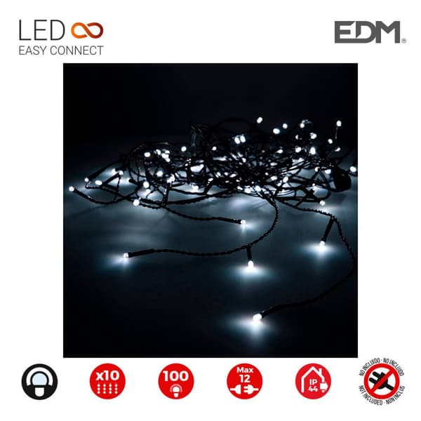 Gardinbelysning med LED EDM 71260 Easy-Connect 1,8 W 2 x 1 m