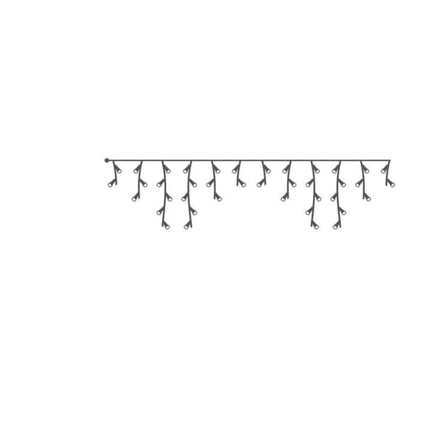 Gardinbelysning med LED EDM 71482 Icicle Easy-Connect 100 W 0,72 W 200 x 50 cm