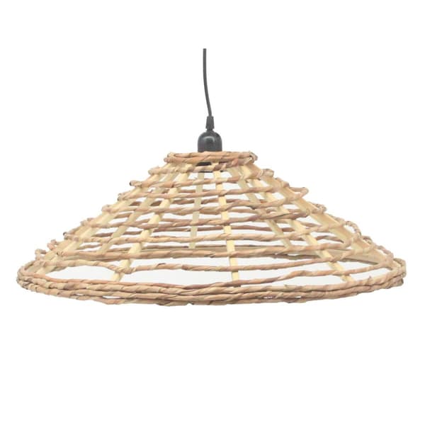 Taklys DKD Home Decor Brun Metall 50 W Urban 220 V 57 x 57 x 19 cm 57 x 57 x 22 cm Naturlig