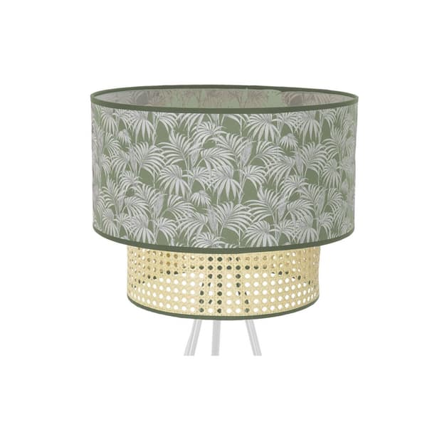 Golvlampa DKD Home Decor Metall Polyester Vit Grön 220 V 50 W (40 x 40 x 129 cm)