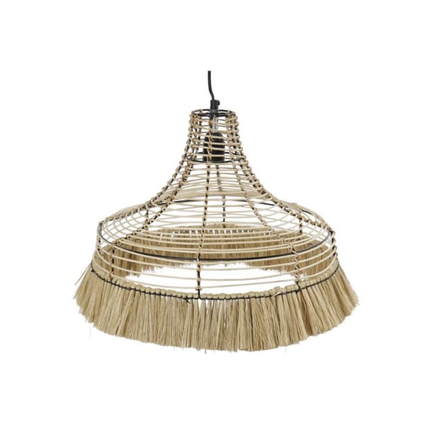 Taklys DKD Home Decor Naturell Metall 40 W Jute (45 x 45 x 36 cm)