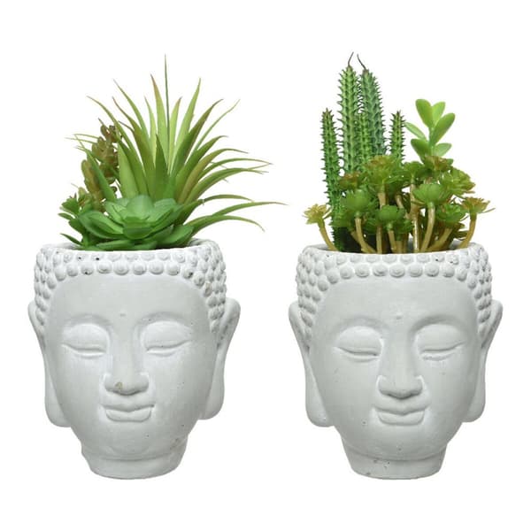 Dekorativ plante PVC Keramik Sukkulent