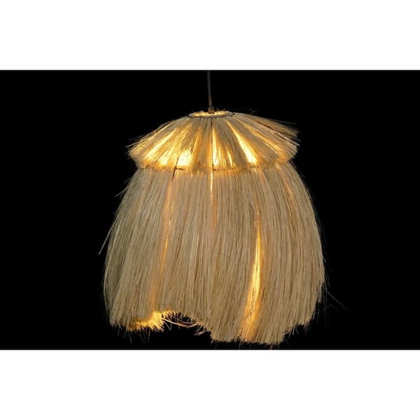 Loftslampe DKD Home Decor Natur Metal 40 W Jute (45 x 45 x 55 cm)