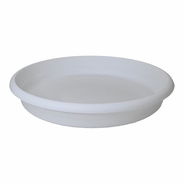 Underskål til potte Plastiken Hvid Ø 34 cm