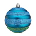 Miniatyrbilde 3 av 3: Sett med juletrekuler Krist+ 00887 Blå Grønn PVC Ø 8 cm (12 enheter)