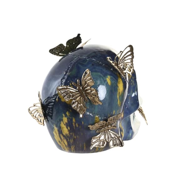Dekorativ Figur DKD Home Decor 15,5 x 10,5 x 11 cm Flerfarget Hodeskalle (3 enheter)