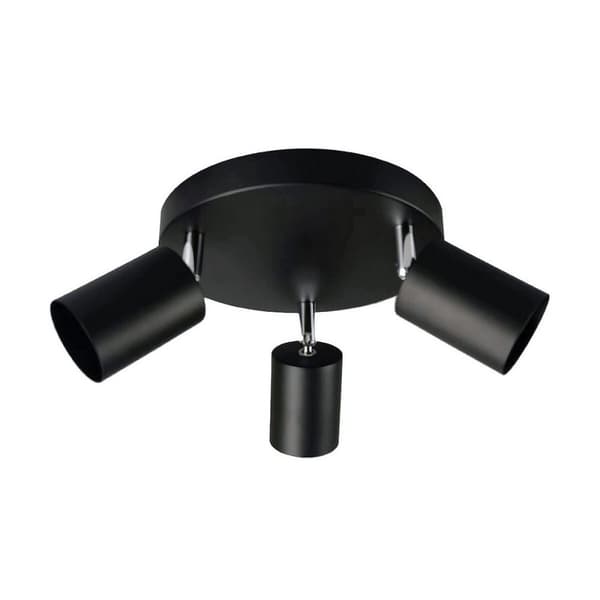 Taklys EDM 32035 Svart Metall 50 W Ø 20 x 9 x 14,6 cm GU10