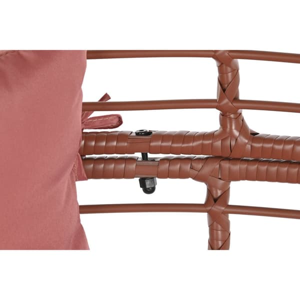 Trädgårdssoffa DKD Home Decor 90 x 65 x 151 cm Metall Terrakota n syntetisk rattan
