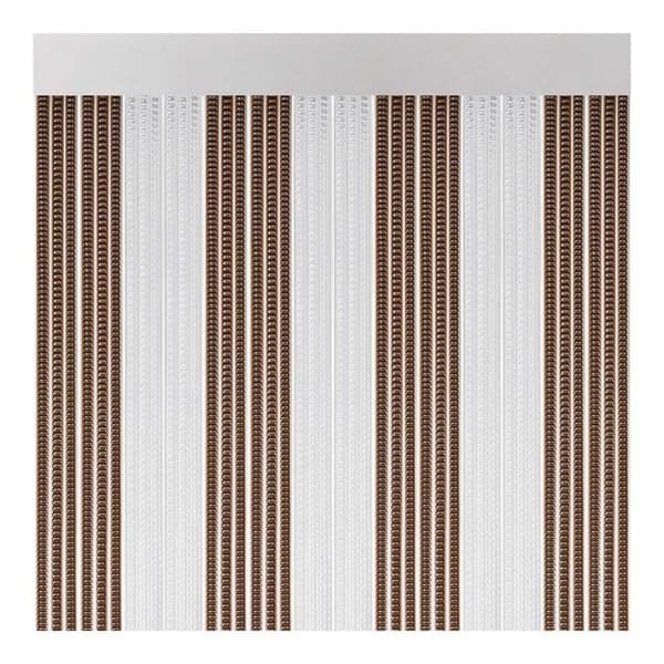 Verho Acudam Lisboa Ovet Kristalli Ruskea Ulkopuoli PVC Alumiini 90 x 210 cm