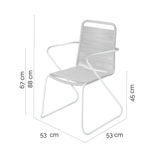 Puutarhatuoli Antea 57 x 65,5 x 90 cm Tau Lysegrp