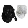 Pikkukuva 3 / 4: Seinälamppu DKD Home Decor 23 x 19 x 32 cm Musta Valkoinen Hartsi 220 V 50 W Gorilla Moderni (2 osaa)