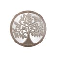 Miniatyrbilde 1 av 3: Veggpryd DKD Home Decor 90 x 2,5 x 90 cm Aldret overflate Naturell Tre Hvit Indianer